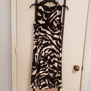 Donna Karan Animal Print Sheath Dress